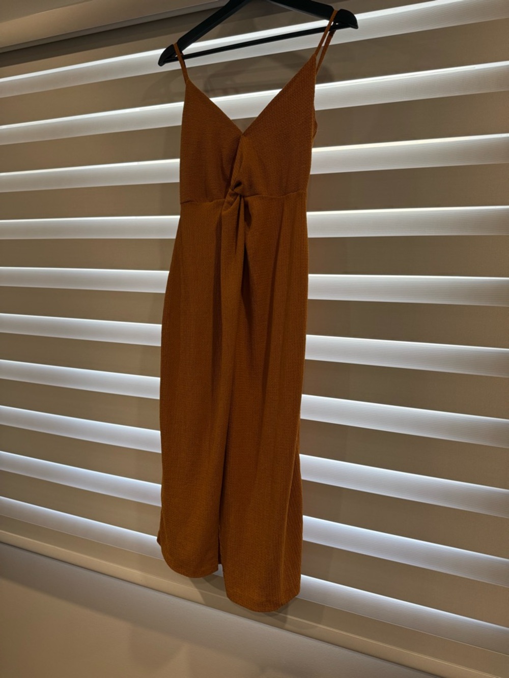 Rust Orange Spaghetti Strap dress